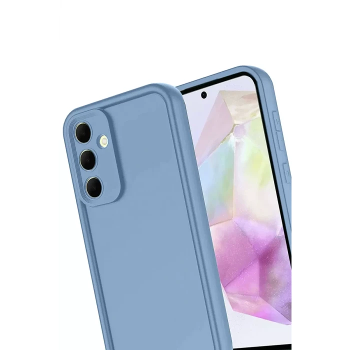 Newface Samsung Galaxy A17 5G Viera Silikon - Mavi