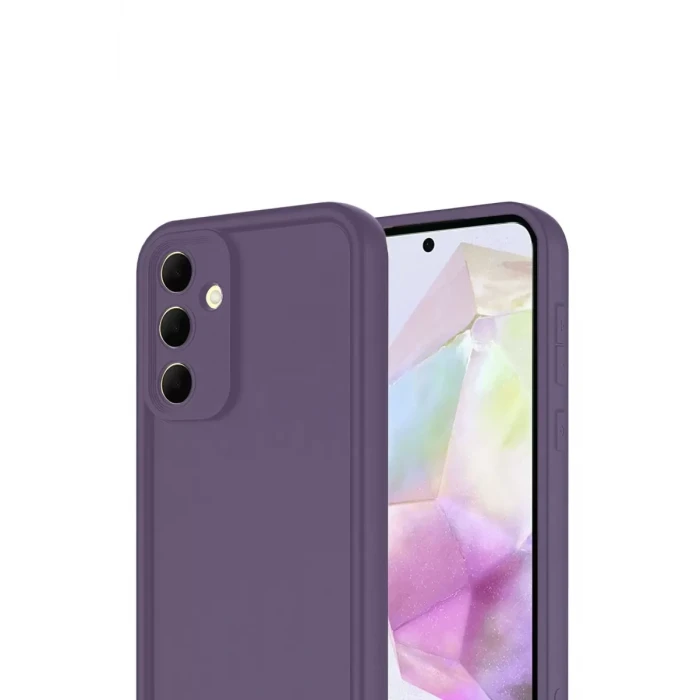 Newface Samsung Galaxy A17 5G Viera Silikon - Mürdüm