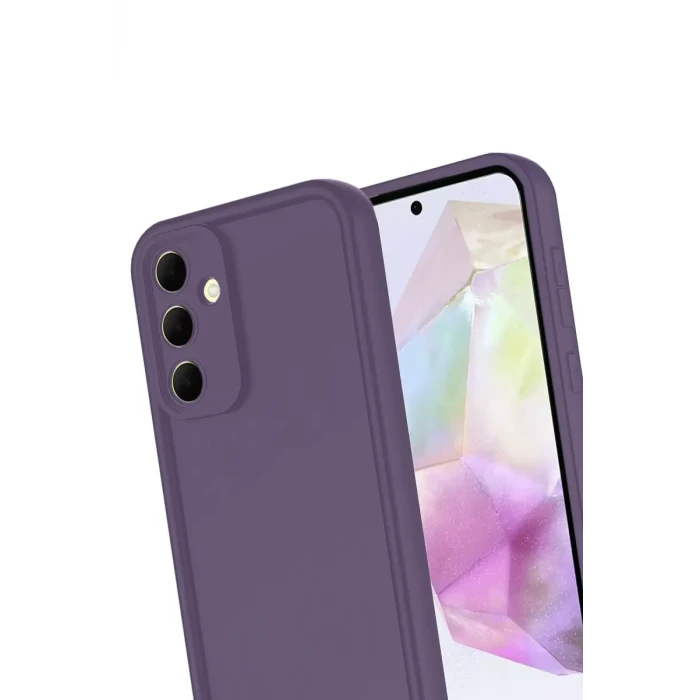 Newface Samsung Galaxy A17 5G Viera Silikon - Mürdüm