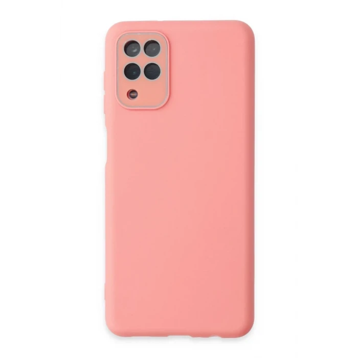 Newface Samsung Galaxy A22 Kılıf Lansman Glass Kapak - Pembe