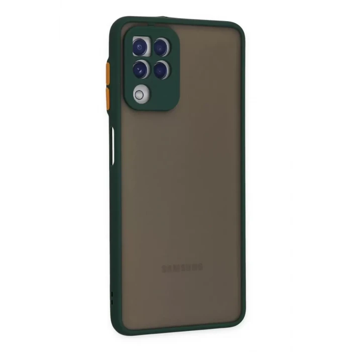 Newface Samsung Galaxy A22 Kılıf Montreal Silikon Kapak - Yeşil