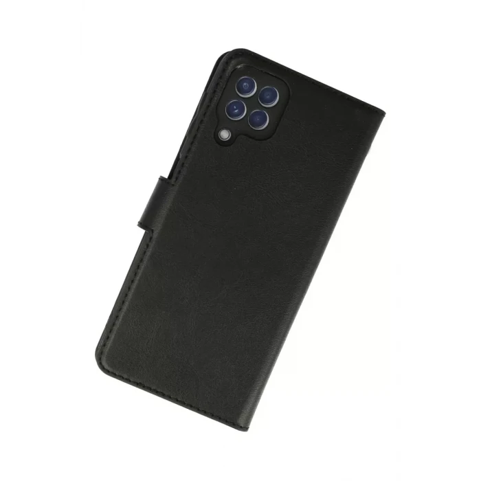 Newface Samsung Galaxy A22 Kılıf Trend S Plus Kapaklı Kılıf - Siyah