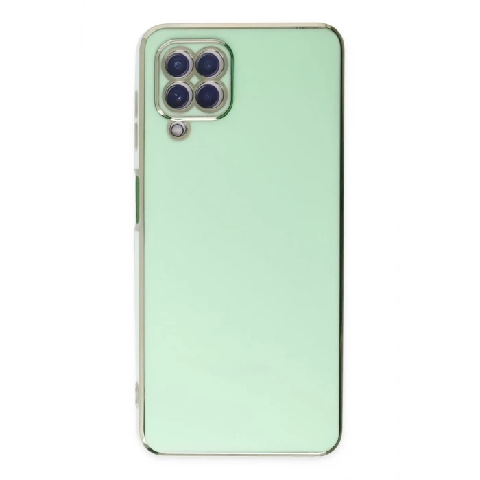 Newface Samsung Galaxy A22 Kılıf Volet Silikon - Açık Yeşil