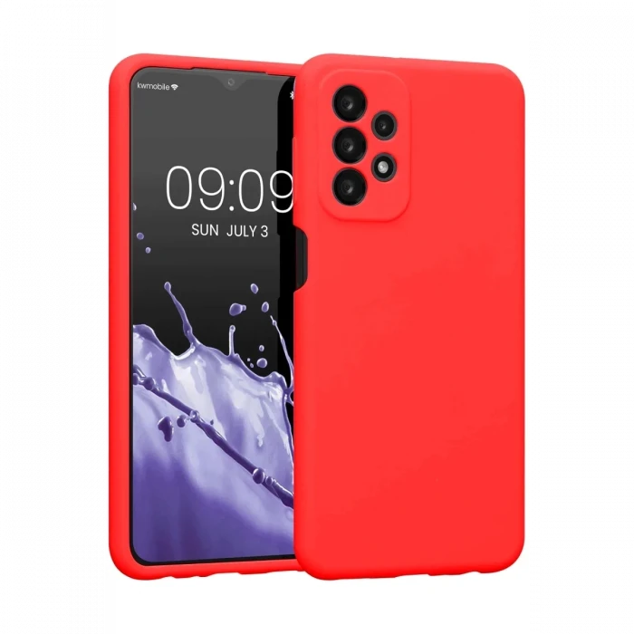 Newface Samsung Galaxy A23 4G Kılıf First Silikon - Kırmızı