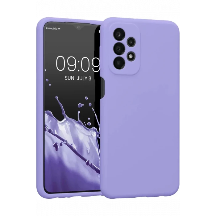Newface Samsung Galaxy A23 4G Kılıf First Silikon - Lila