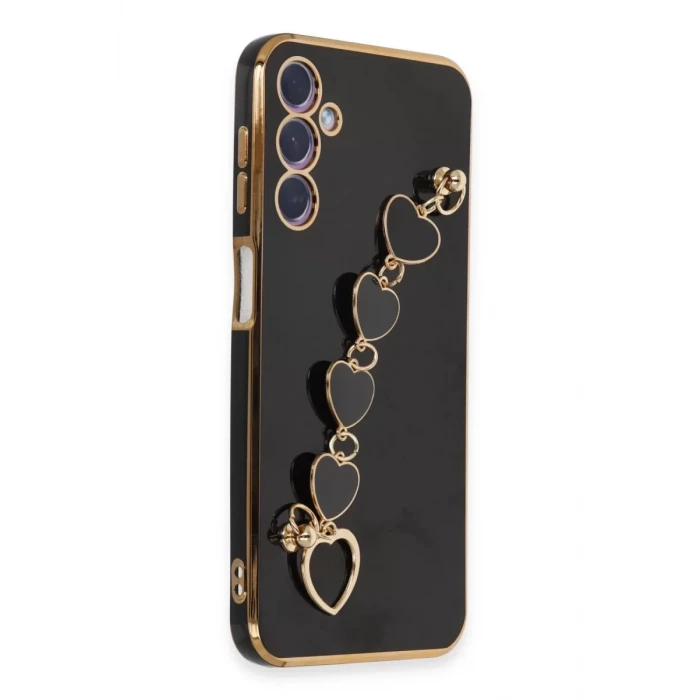 Newface Samsung Galaxy A24 4G Kılıf Esila Silikon - Siyah