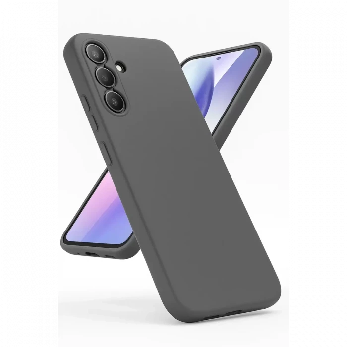 Newface Samsung Galaxy A24 4G Kılıf First Silikon - Gri