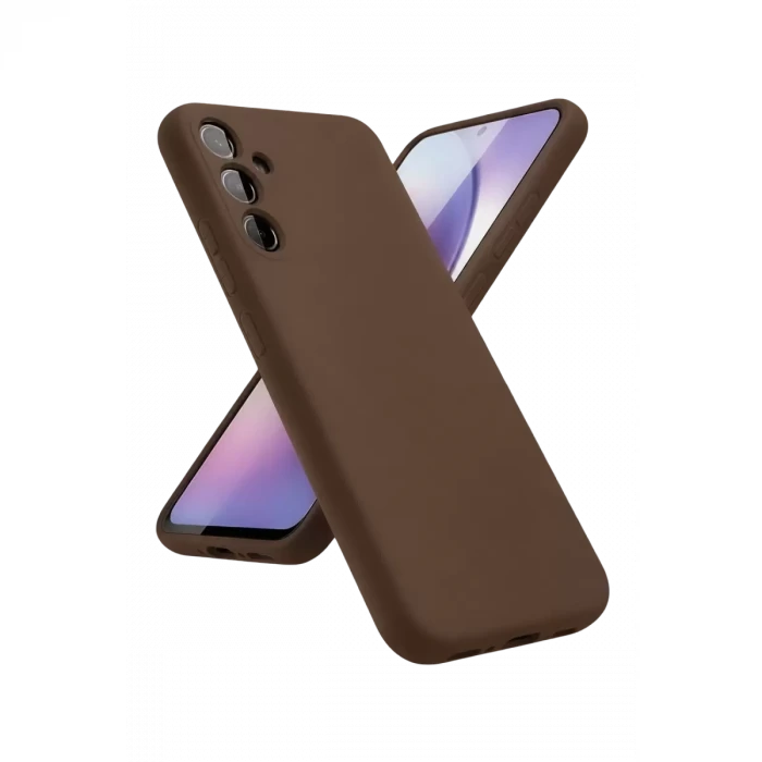 Newface Samsung Galaxy A24 4G Kılıf First Silikon - Kahverengi