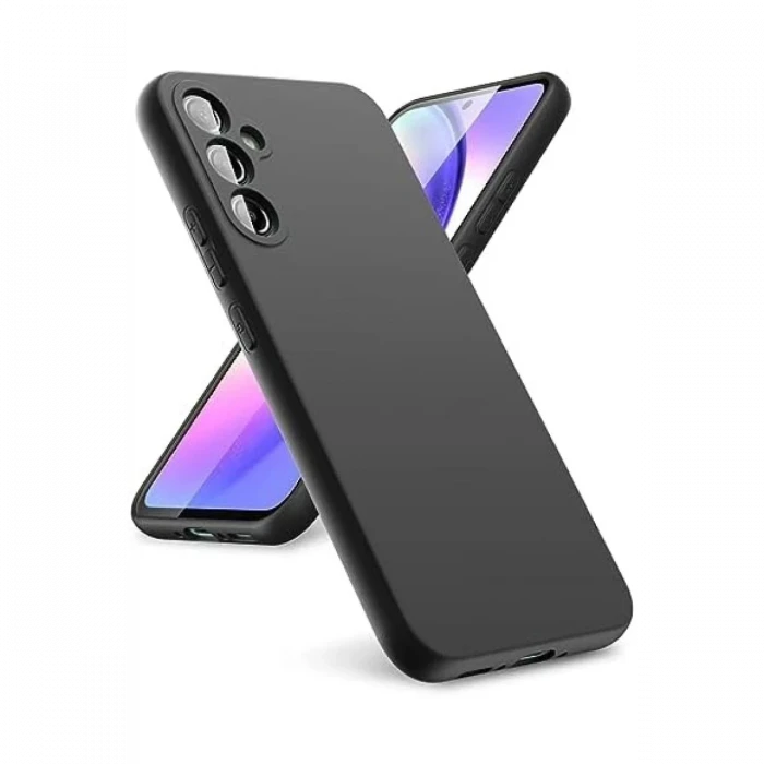Newface Samsung Galaxy A24 4G Kılıf First Silikon - Siyah