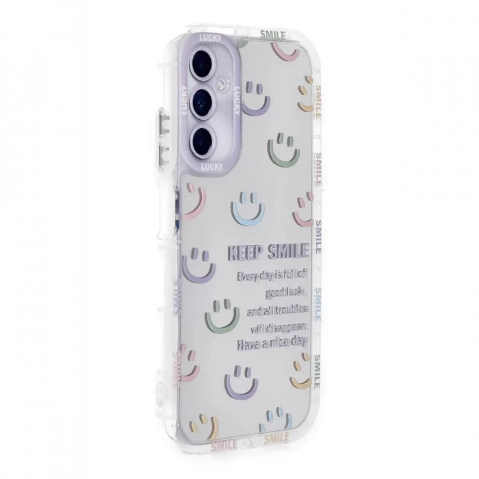 Newface Samsung Galaxy A25 5G Kılıf Reflexion Desenli Kapak - Desen 2
