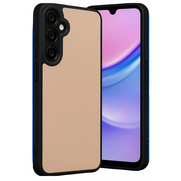 Newface Samsung Galaxy A26 Kılıf Aras Deri Kapak - Pudra