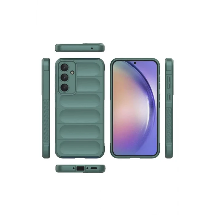 Newface Samsung Galaxy A26 Kılıf Optimum Silikon - Koyu Yeşil