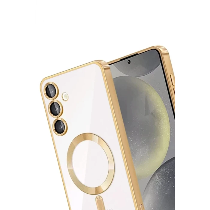 Newface Samsung Galaxy A26 Kross Magneticsafe Kapak - Gold