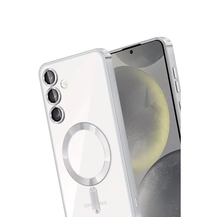 Newface Samsung Galaxy A26 Kross Magneticsafe Kapak - Gümüş