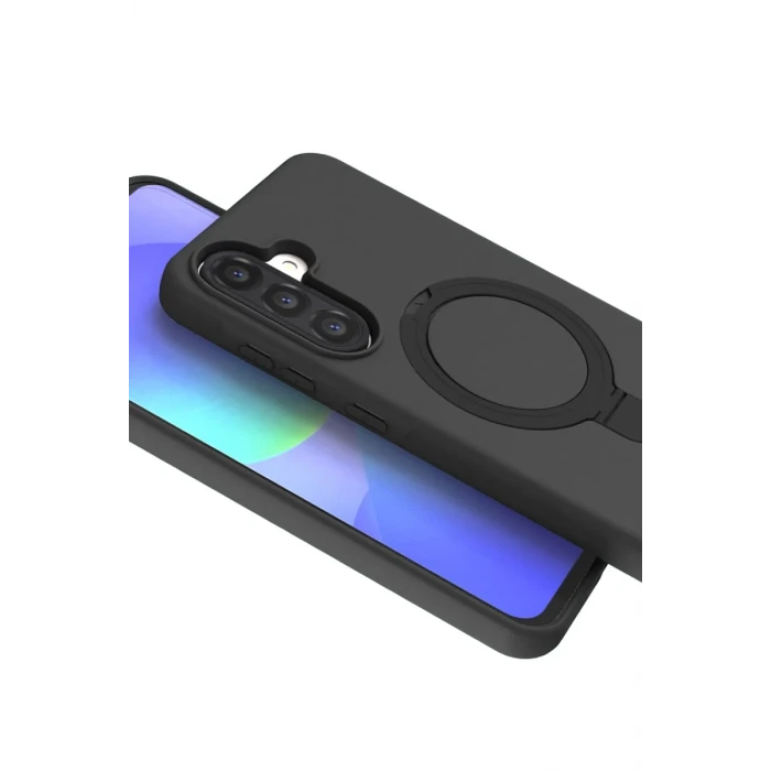 Newface Samsung Galaxy A26 Regal Magsafe Standlı Kapak - Siyah