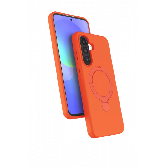 Newface Samsung Galaxy A26 Regal Magsafe Standlı Kapak - Turuncu