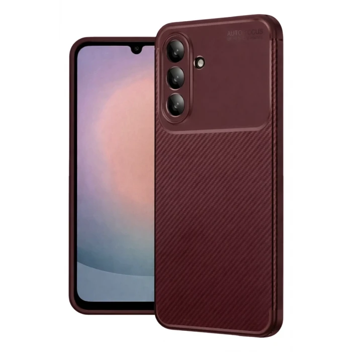 Newface Samsung Galaxy A27 5G Auto Focus Karbon Kapak - Bordo