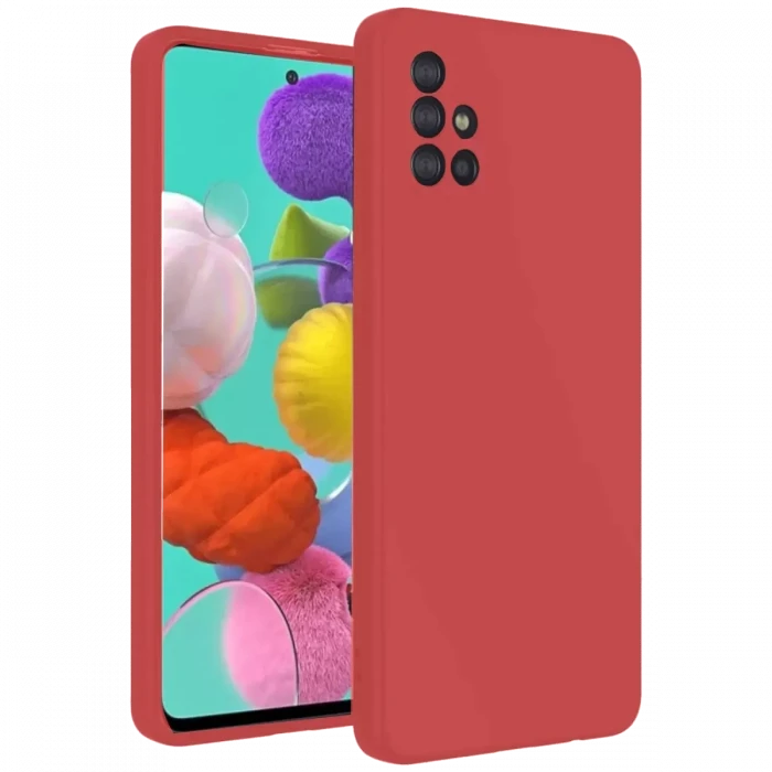 Newface Samsung Galaxy A31 Kılıf Nano içi Kadife Silikon - Kiremit