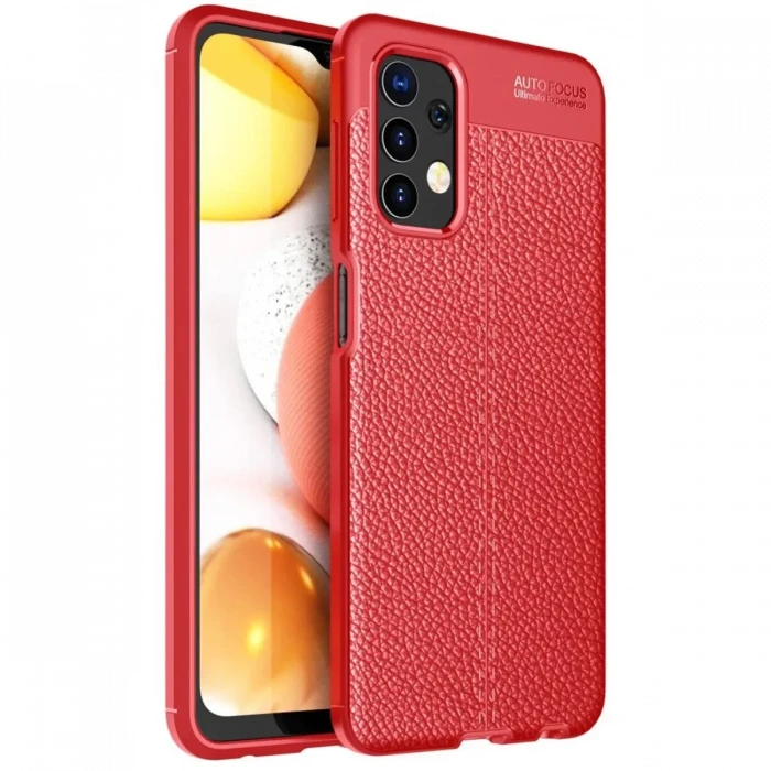 Newface Samsung Galaxy A32 Kılıf Auto Focus Kapak - Kırmızı