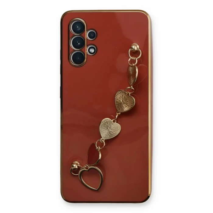Newface Samsung Galaxy A32 Kılıf Esila Silikon - Kırmızı