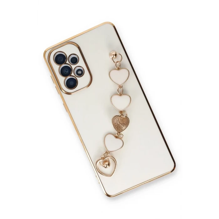 Newface Samsung Galaxy A33 5G Kılıf Esila Silikon - Beyaz