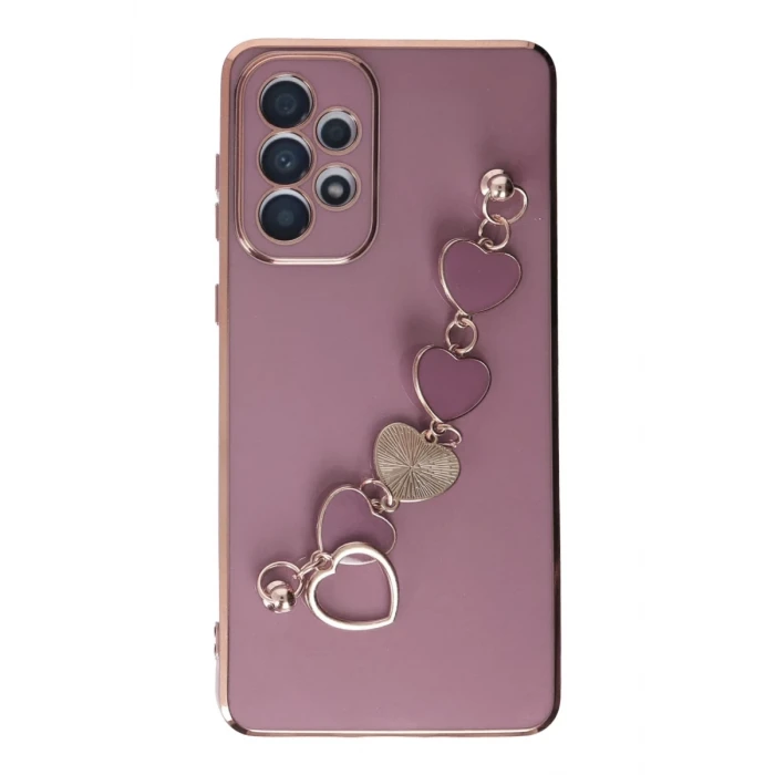 Newface Samsung Galaxy A33 5G Kılıf Esila Silikon - Mor