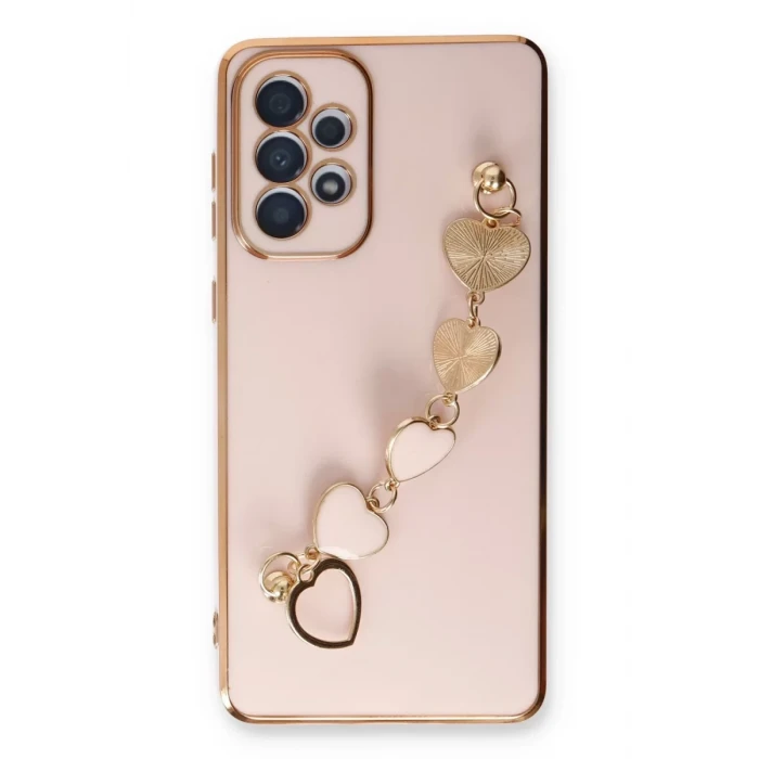 Newface Samsung Galaxy A33 5G Kılıf Esila Silikon - Pudra