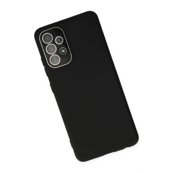 Newface Samsung Galaxy A33 5G Kılıf Lansman Glass Kapak - Siyah