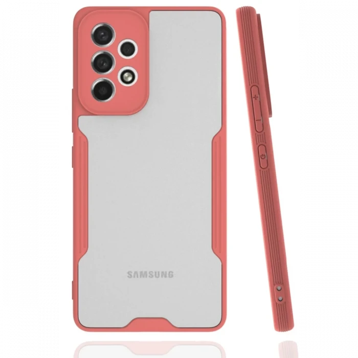 Newface Samsung Galaxy A33 5G Kılıf Platin Silikon - Pembe