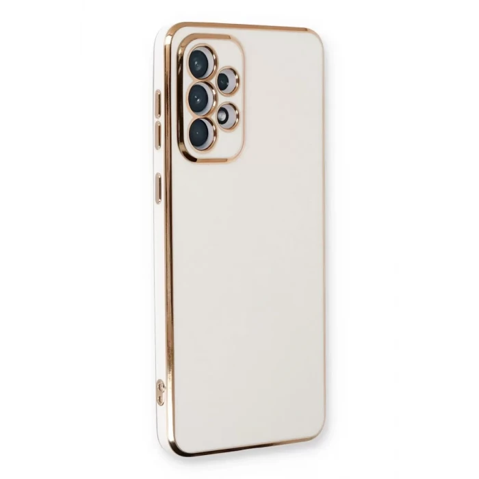 Newface Samsung Galaxy A33 5G Kılıf Volet Silikon - Beyaz