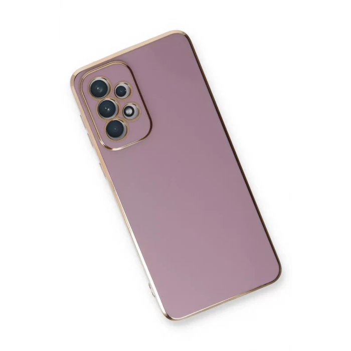 Newface Samsung Galaxy A33 5G Kılıf Volet Silikon - Mor