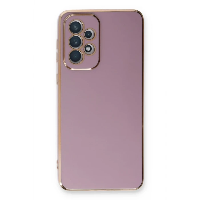 Newface Samsung Galaxy A33 5G Kılıf Volet Silikon - Mor