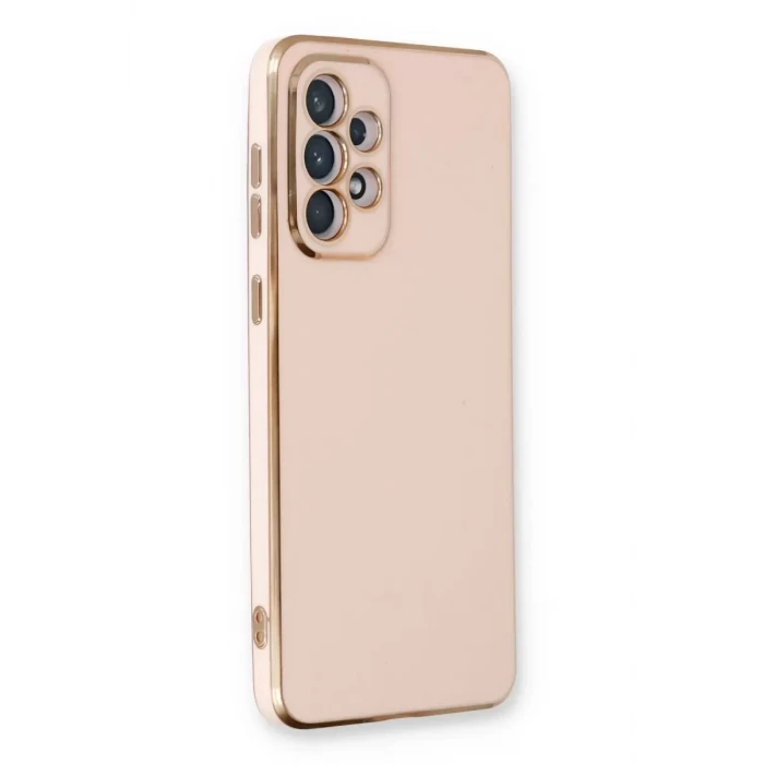 Newface Samsung Galaxy A33 5G Kılıf Volet Silikon - Pembe