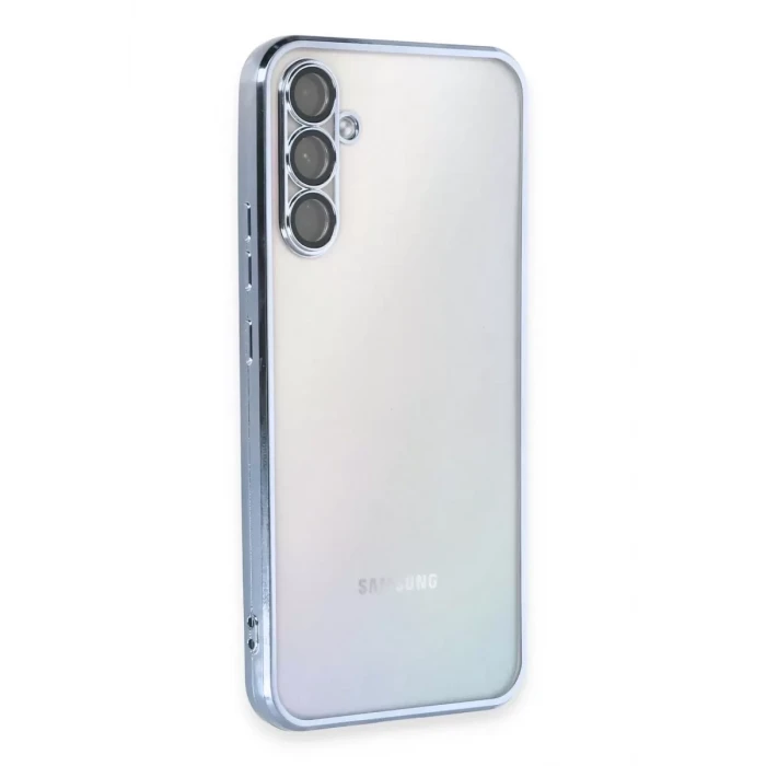 Newface Samsung Galaxy A34 5G Kılıf Razer Lensli Silikon - Açık Mavi