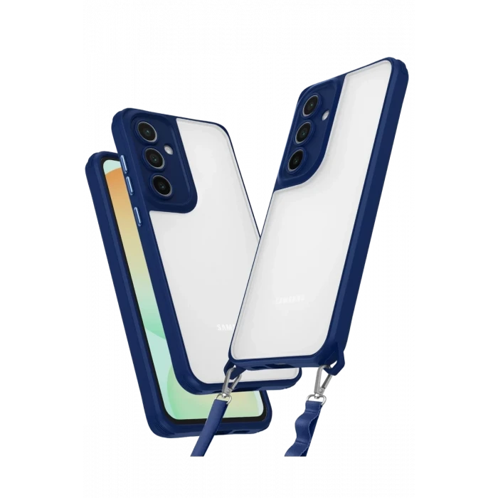 Newface Samsung Galaxy A35 5G Kılıf Penta Silikon Kılıf - Lacivert
