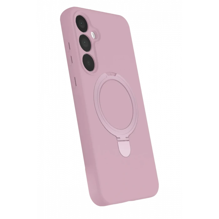 Newface Samsung Galaxy A35 5G Regal Magsafe Standlı Kapak - Açık Pembe