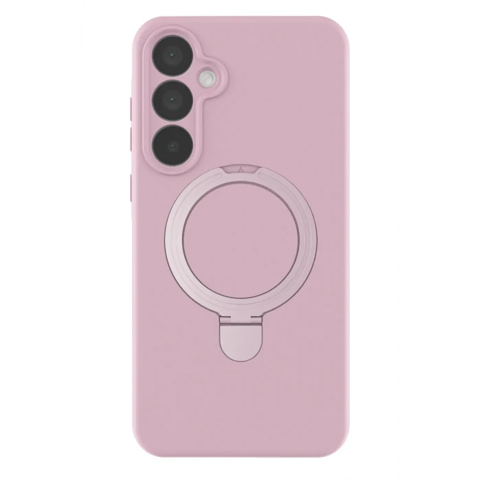 Newface Samsung Galaxy A35 5G Regal Magsafe Standlı Kapak - Açık Pembe