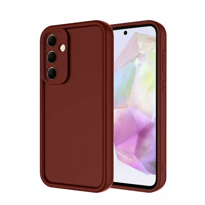 Newface Samsung Galaxy A36 Kılıf Viera Silikon - Bordo