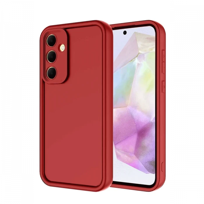 Newface Samsung Galaxy A36 Kılıf Viera Silikon - Kırmızı