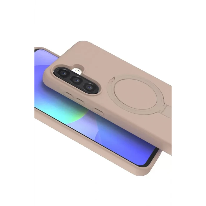 Newface Samsung Galaxy A36 Regal Magsafe Standlı Kapak - Çöl Titanyum