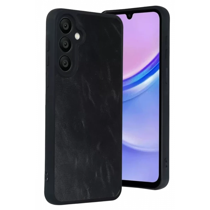 Newface Samsung Galaxy A37 5G Aras Deri Kapak - Siyah