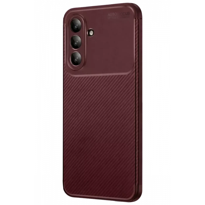 Newface Samsung Galaxy A37 5G Auto Focus Karbon Kapak - Bordo