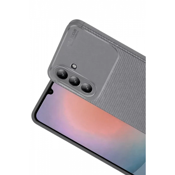 Newface Samsung Galaxy A37 5G Auto Focus Karbon Kapak - Gri