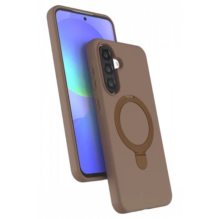 Newface Samsung Galaxy A37 5G Regal Magsafe Standlı Kapak - Çöl Titanyum
