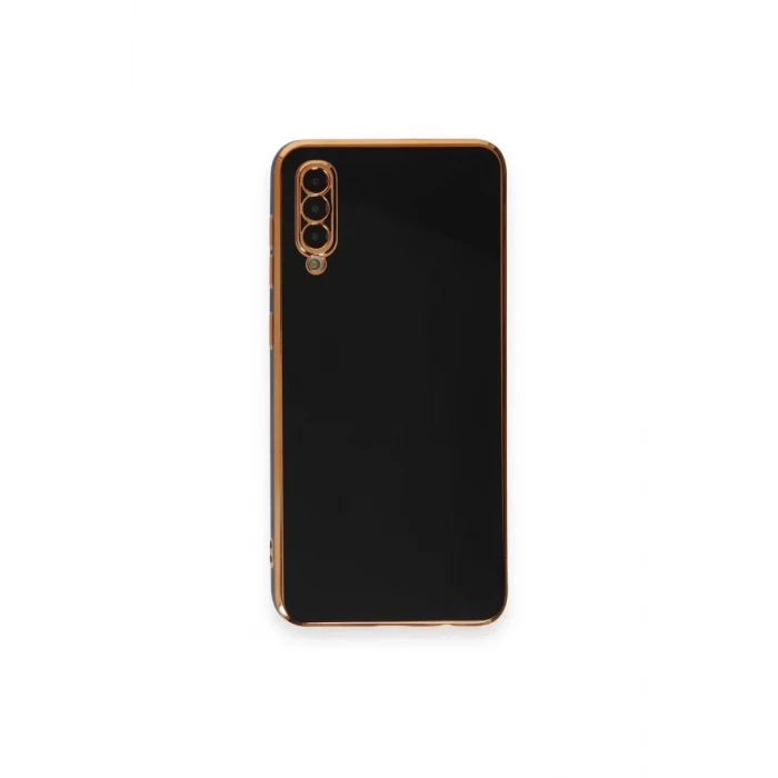 Newface Samsung Galaxy A50 Kılıf Volet Silikon - Siyah