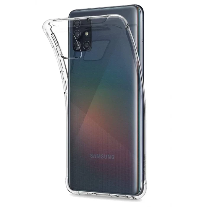 Newface Samsung Galaxy A51 Kılıf Lüx Şeffaf Silikon