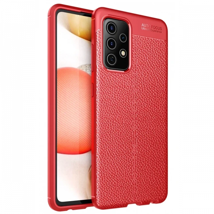 Newface Samsung Galaxy A52 Kılıf Auto Focus Kapak - Kırmızı