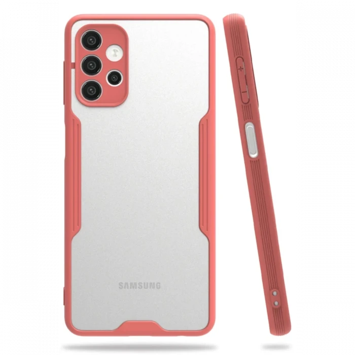 Newface Samsung Galaxy A52 Kılıf Platin Silikon - Pembe