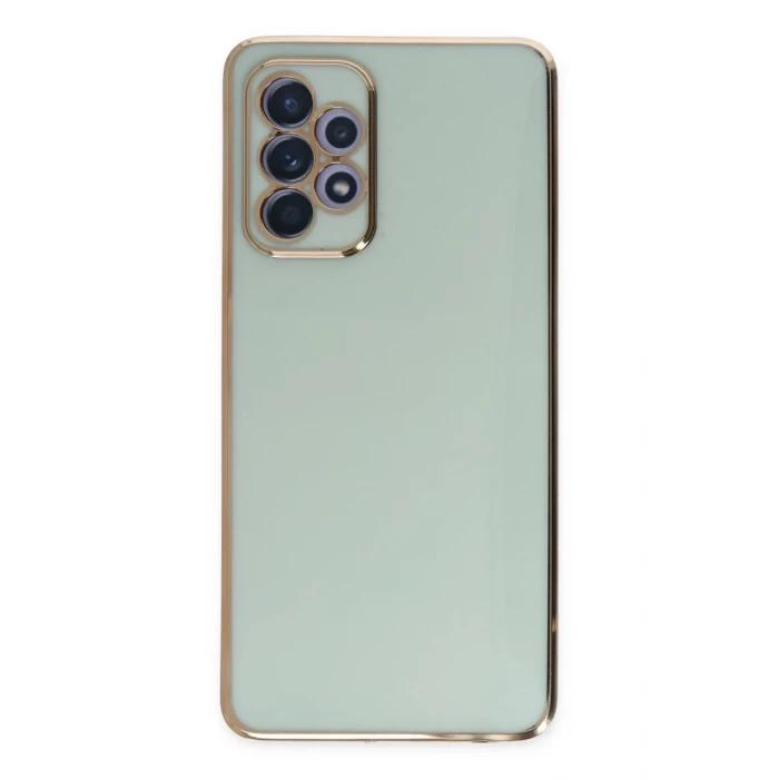 Newface Samsung Galaxy A52 Kılıf Volet Silikon - Açık Yeşil