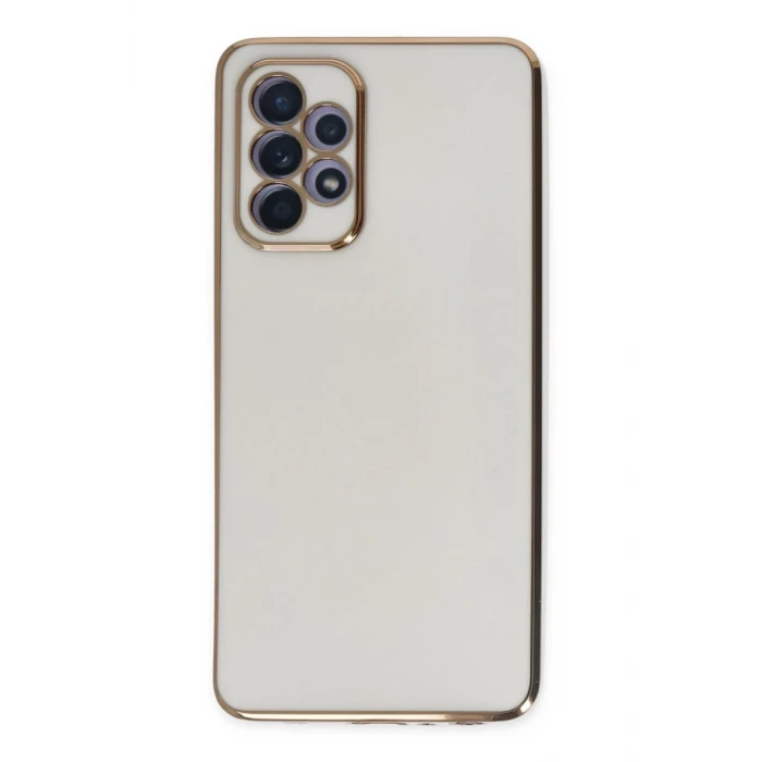 Newface Samsung Galaxy A52 Kılıf Volet Silikon - Beyaz